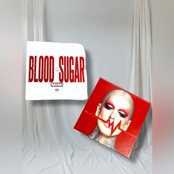 Jeffree Star Cosmetics Blood Sugar Mini Eyeshadow Palette NWT Red Matte Shimmer - Picture 7 of 7